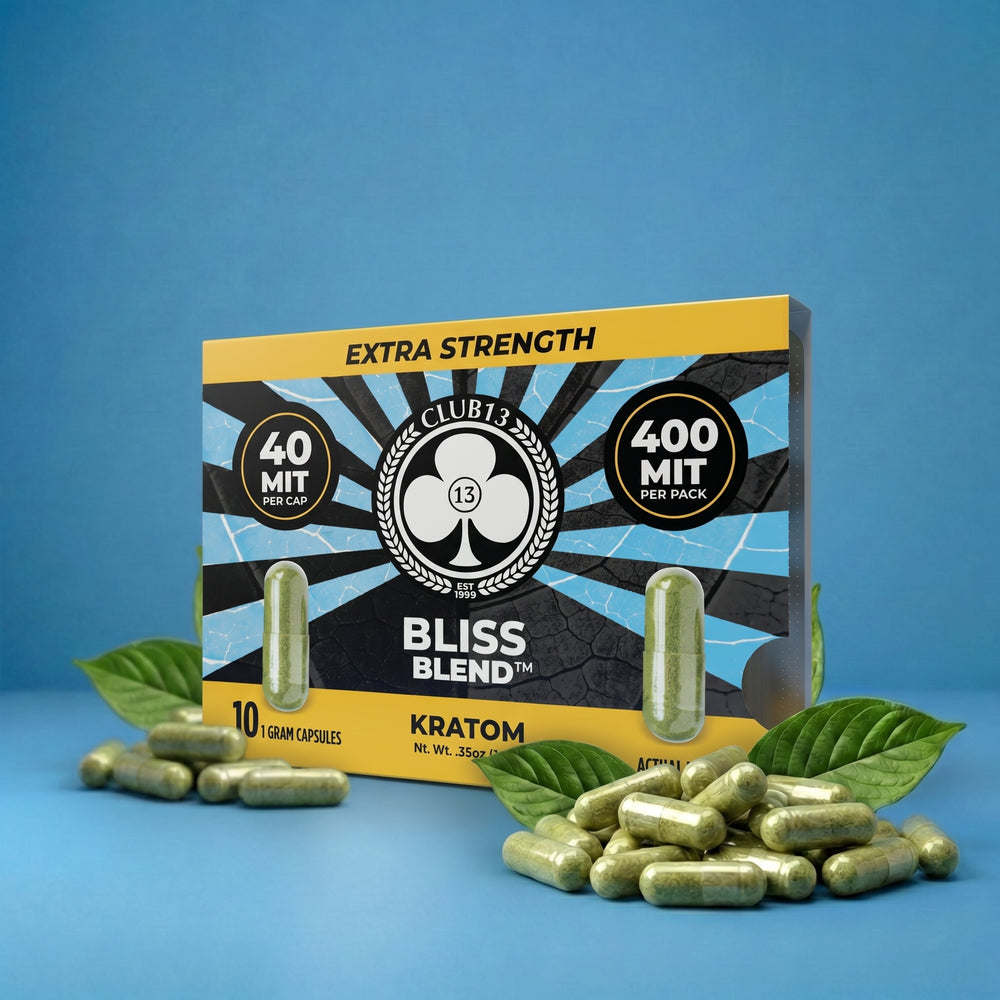 Club13 Bliss Blend extra strength kratom capsules, 10 count