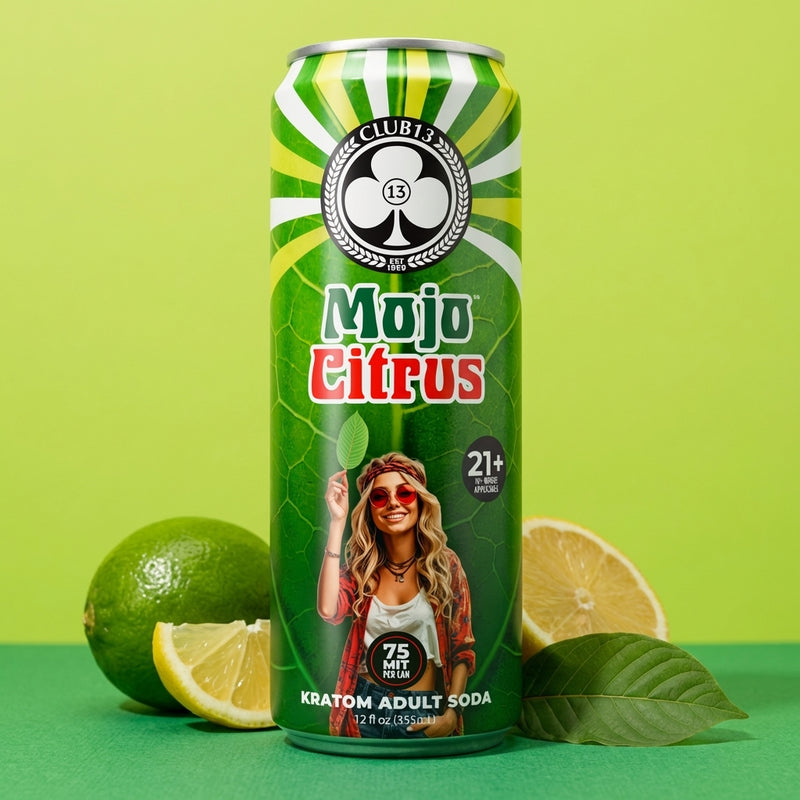 Club13 Mojo Citrus kratom adult soda