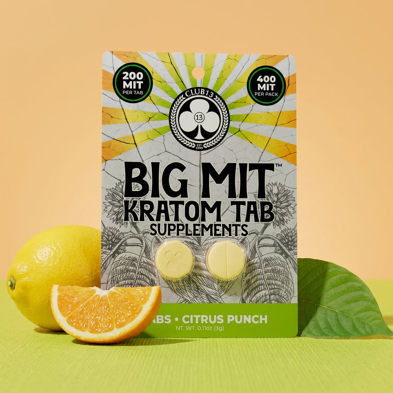 Club13 Big MIT kratom tabs, Citrus Punch 2 count
