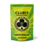A picture of club13 green malay kratom powder 150 gm