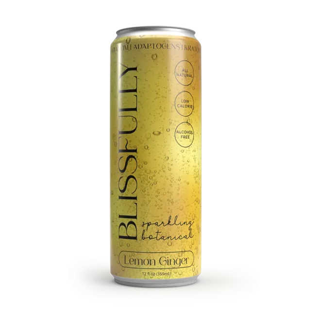 Blissfully Lemon Ginger Kratom Seltzer