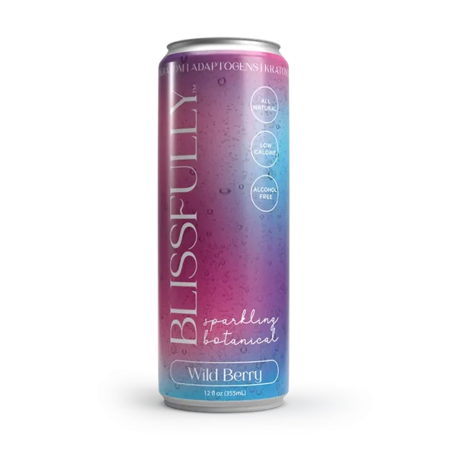 Blissfully Wildberry Kratom Seltzer